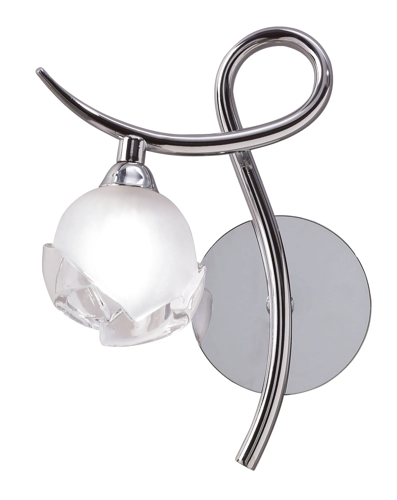 Fragma Polished Chrome Wall Lights Mantra Armed Wall Lights